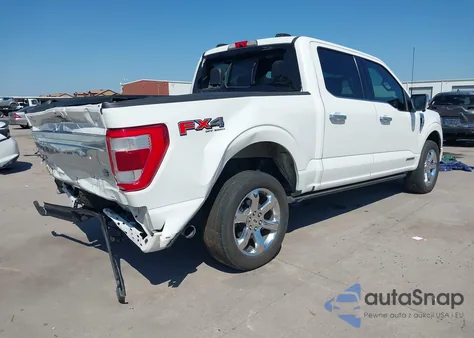 2021 Ford F-150 Platinum z USA, uszkodzony, nr VIN 1FTFW1ED8MFC71224